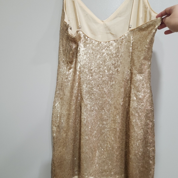 Abercrombie Gold Sequin Dress - Picture 7 of 8